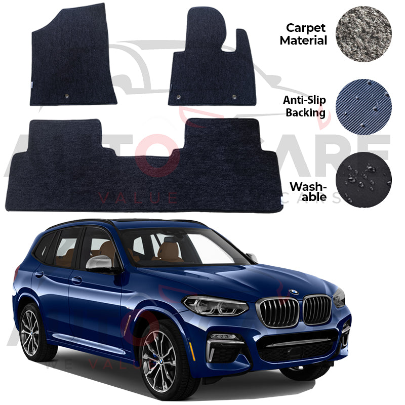 BMW X3 Genuine Fitting Carpet Floor Mat 5PCS - Model 2018-2024