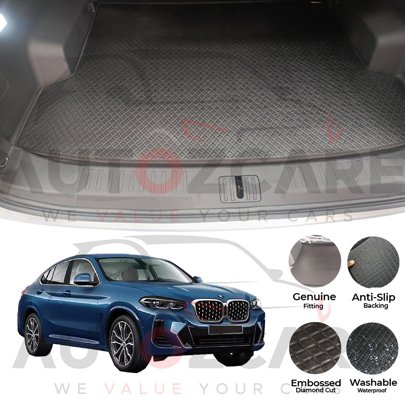 BMW X4 Series China Rexine Custom-Size Trunk Mat - Model 2014-2018