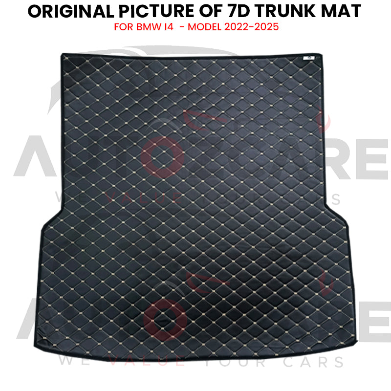 BMW i4 7D Custom Car Trunk Mat - Model 2022-2025
