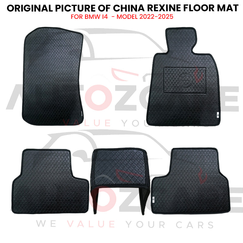 BMW i4 China Rexine Floor Mat 4PCS - Model 2022-2025