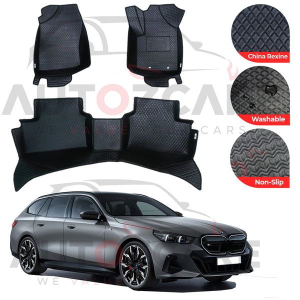 BMW i5 China Rexine Floor Mat (Tray Style) 5PCS - Model 2023-2025