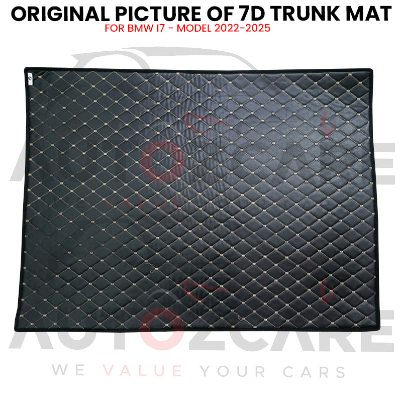 BMW i7 7D Custom Car Trunk Mat - Model 2022-2025