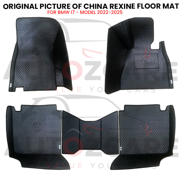BMW i7 China Rexine Floor Mat (Tray Style) 5PCS - Model 2022-2025
