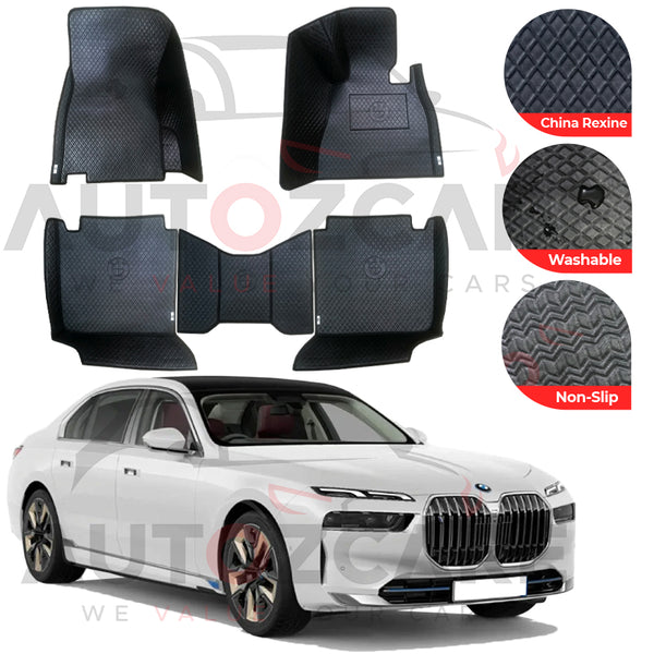 BMW i7 China Rexine Floor Mat (Tray Style) 5PCS - Model 2022-2025
