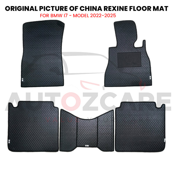 BMW I7 China Rexine Floor Mat 5PCS - Model 2022-2025
