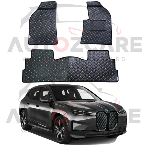 BMW iX 7D Floor Mats (Flat Style) 3PCS - Model 2022-2025