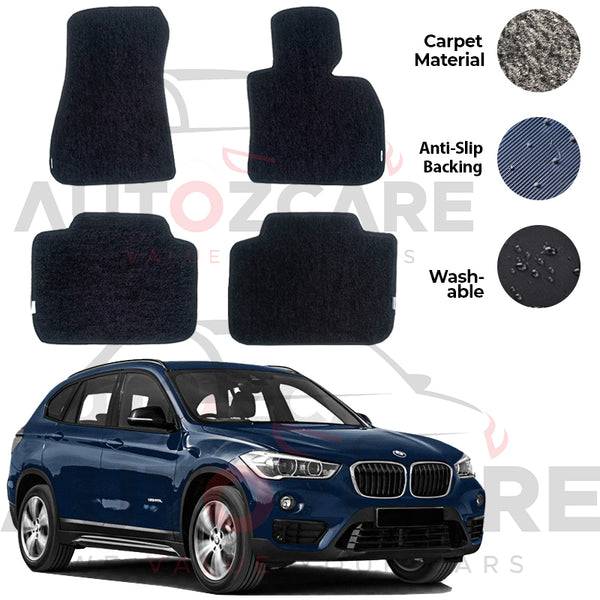 BMW X1 Genuine Fitting Carpet Floor Mat 4PCS - Model 2016-2025