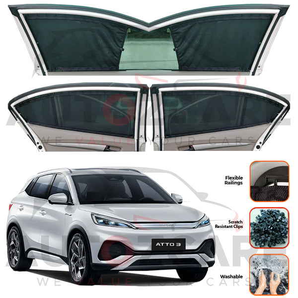 BYD ATTO 3 Custom Car Sliding Curtains - Model 2024-2025