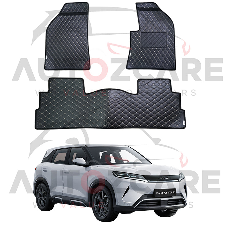 BYD ATTO 2 7D Floor Mat ( Flat Style ) 3PCS - Model 2026