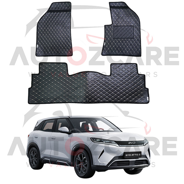 BYD ATTO 2 7D Floor Mat ( Flat Style ) 3PCS - Model 2026