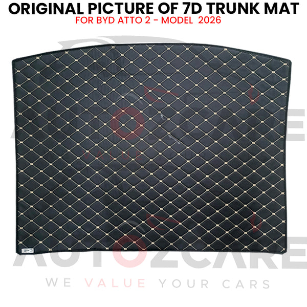 BYD ATTO 2 7D Custom Car Trunk Mat - Model 2026
