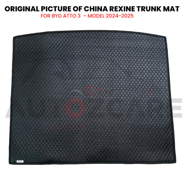 BYD ATTO 3 China Rexine Custom-Size Trunk Mat - Model 2024-2025
