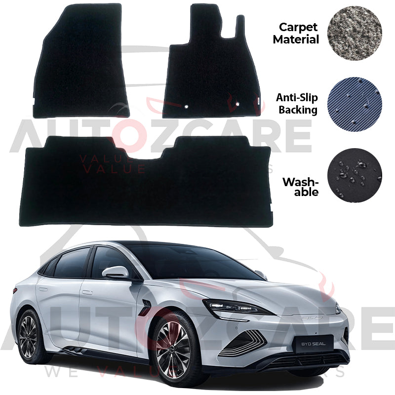BYD Seal Genuine Fitting Carpet Floor Mat 3PCS - Model 2024-2025