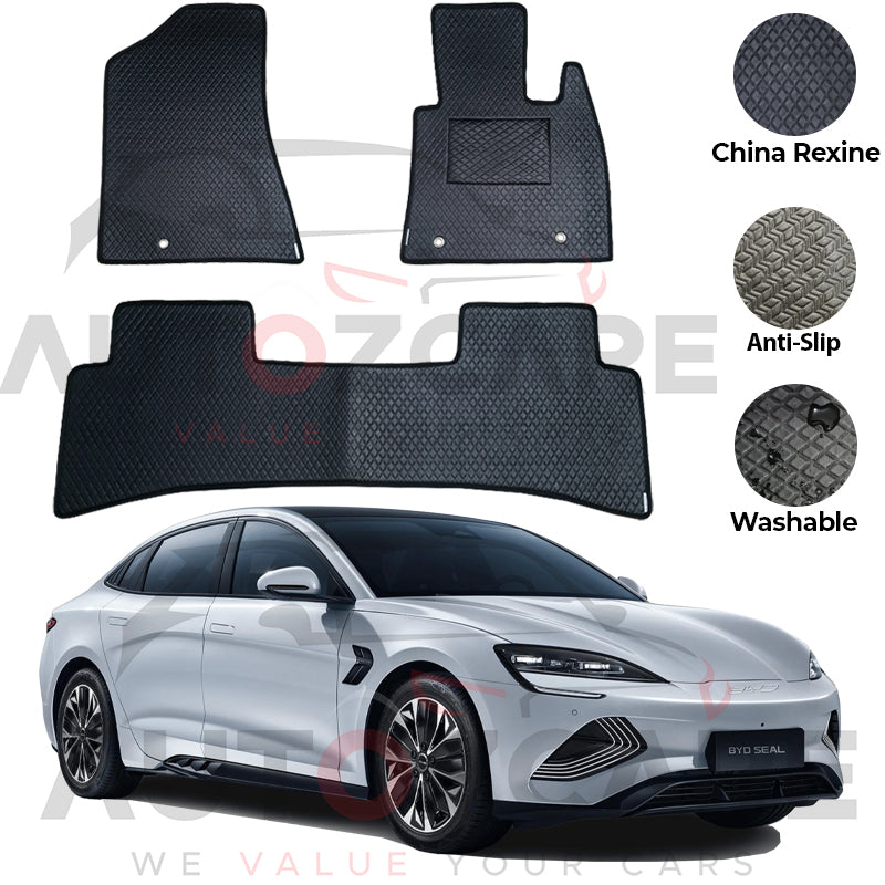 BYD Seal China Rexine Floor Mat 3PCS - Model 2024-2025