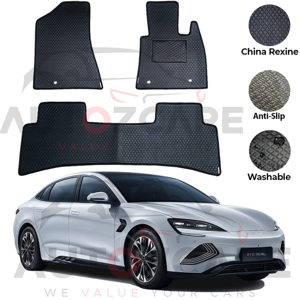 BYD Seal China Rexine Floor Mat 3PCS - Model 2024-2025