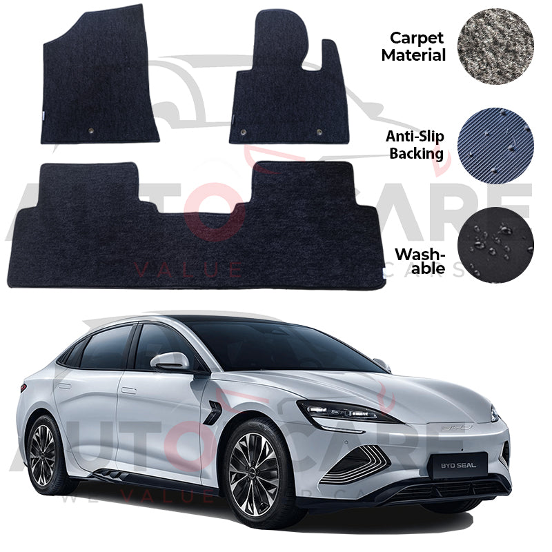 BYD Seal Genuine Fitting Carpet Floor Mat 3PCS - Model 2024-2025