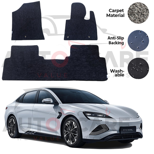 BYD Seal Genuine Fitting Carpet Floor Mat 3PCS - Model 2024-2025