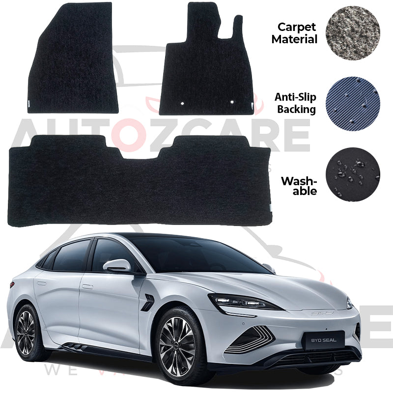 BYD Seal Genuine Fitting Carpet Floor Mat 3PCS - Model 2024-2025