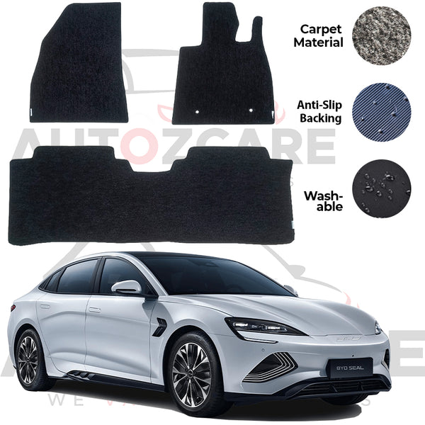 BYD Seal Genuine Fitting Carpet Floor Mat 3PCS - Model 2024-2025