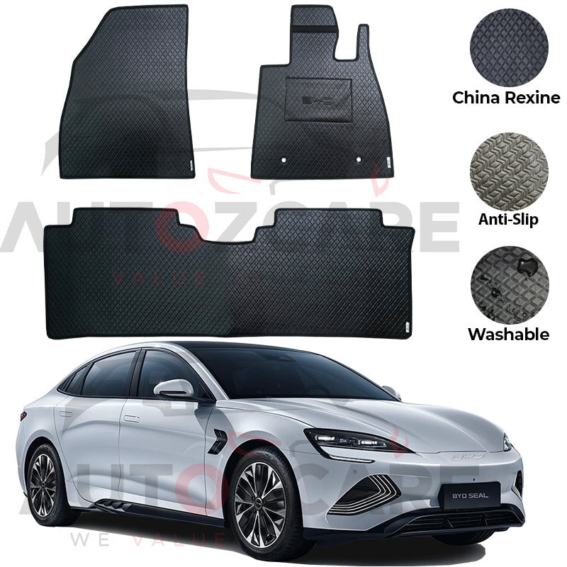 BYD Seal China Rexine Floor Mat 3PCS - Model 2024-2025