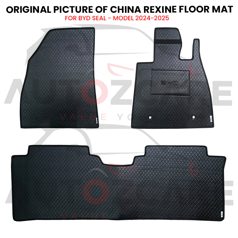 BYD Seal China Rexine Floor Mat 3PCS - Model 2024-2025