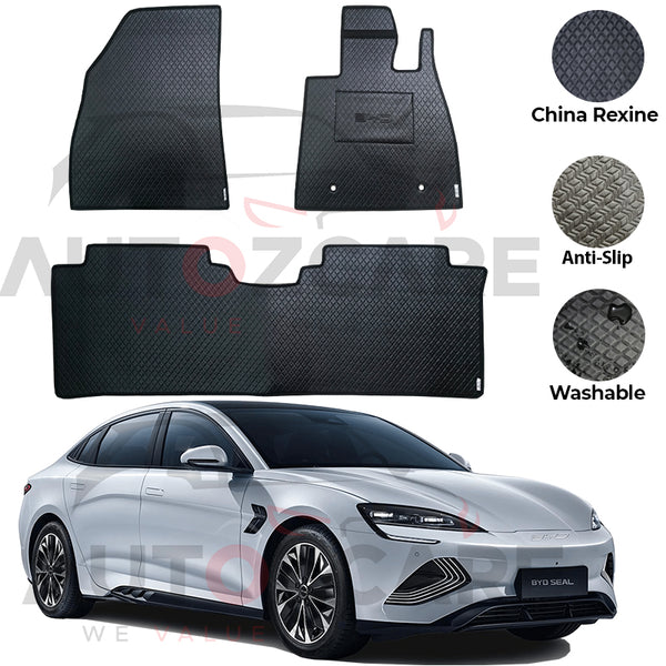 BYD Seal China Rexine Floor Mat 3PCS - Model 2024-2025