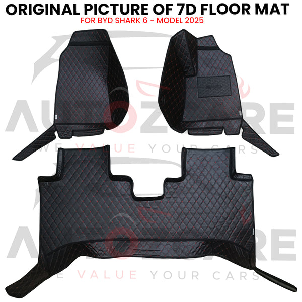 BYD Shark 6 7D Floor Mat (Tray Style) 3PCS - Model 2025
