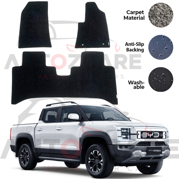 BYD Shark 6 Genuine Fitting Carpet Floor Mat 3PCS - Model 2025