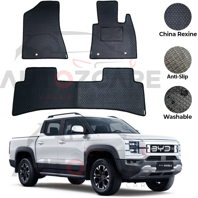 BYD Shark 6 China Rexine Floor Mat 3PCS - Model 2025