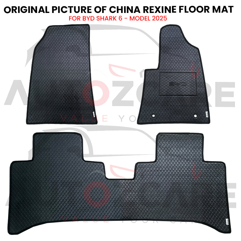 BYD Shark 6 China Rexine Floor Mat 3PCS - Model 2025