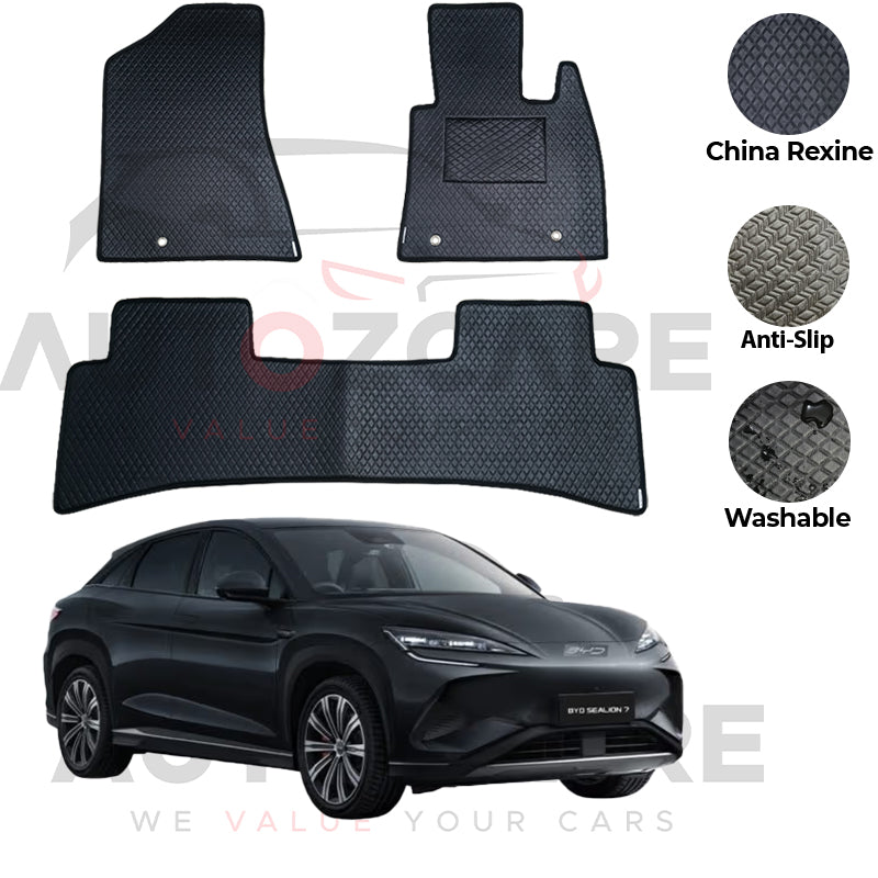 BYD Sealion 7 China Rexine Floor Mat 3PCS - Model 2024-2026