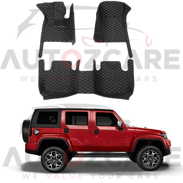 BAIC BJ40 7D Floor Mat (Tray Style) 3PCS - Model 2020-2025