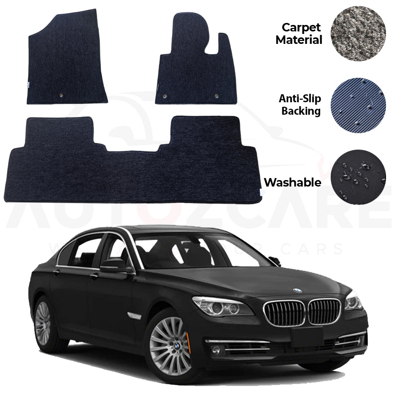 BMW 7 Series Genuine Fitting Carpet Floor Mat 3PCS - Model 2009-2015