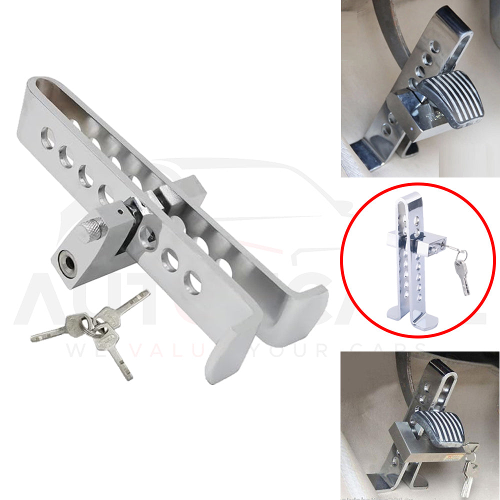 Universal Stainless Steel Car Lock: Anti-Theft Security for Brake & Clutch Pedals