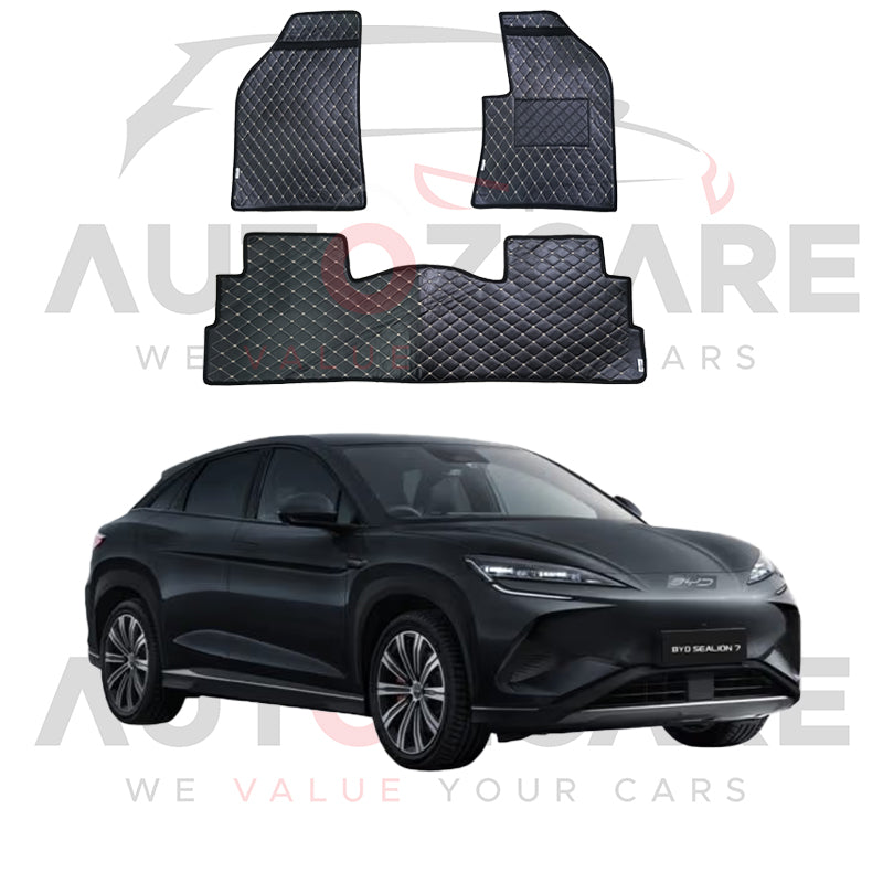 BYD Sealion 7 7D Floor Mat (Flat Style) 3PCS - Model 2024-2026