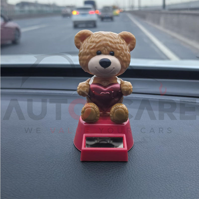Car Dashboard Decorations Cute Small Figures Toys Animal Figurines Shaking (Pack of 2)
