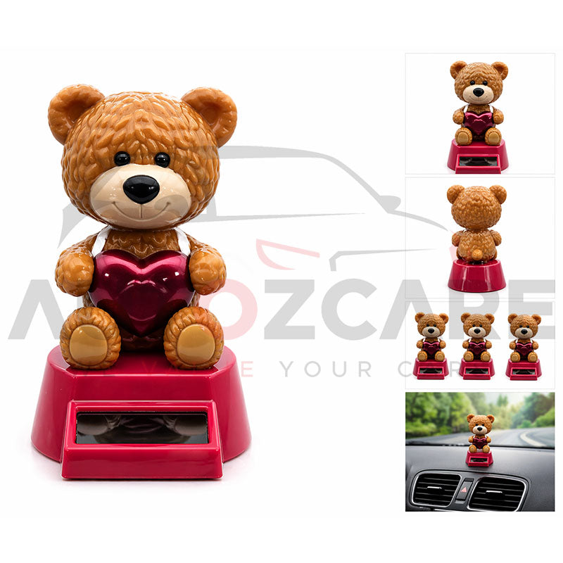Car Dashboard Decorations Cute Small Figures Toys Animal Figurines Shaking (Pack of 2)