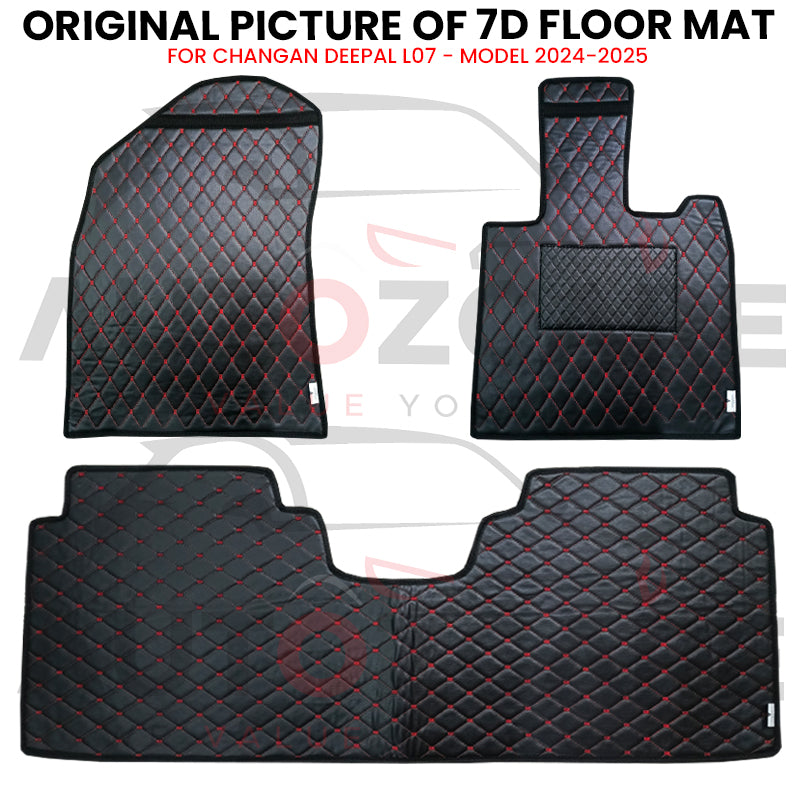 Changan Deepal L07 7D Floor Mat ( Flat Style) 3PCS - Model 2024-2025