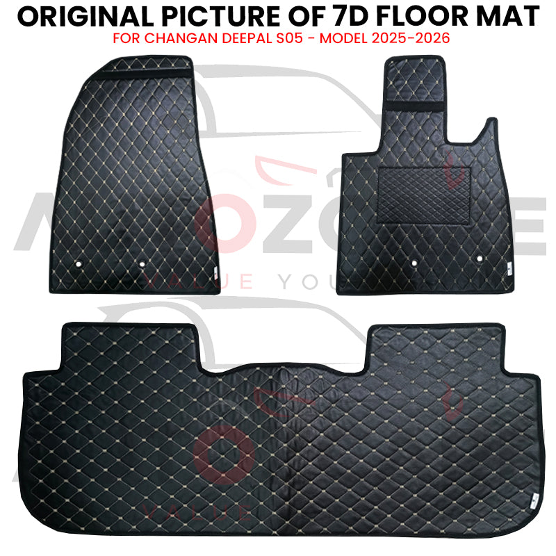 Changan Deepal S05 7D Floor Mat (Flat Style) 3PCS - Model 2025-2026