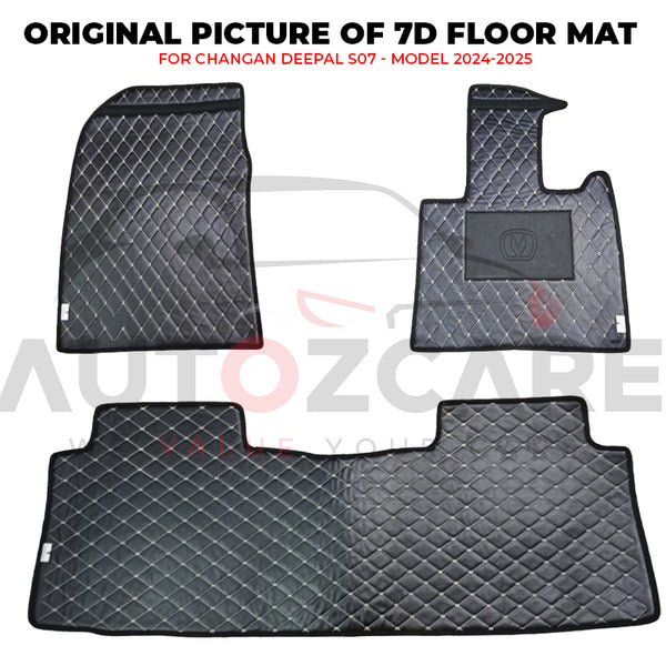 Changan Deepal S07 7D Floor Mat ( Flat Style ) 3PCS - Model 2024-2025