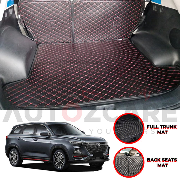 Changan Oshan X7 Custom Car Complete 7D Cabine Mat | Complete 7d Trunk Room Mat- Model 2022-2025