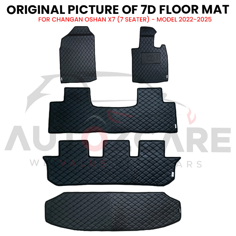 Changan Oshan X7 7D Floor Mat ( Flat Style ) - Model 2022-2025