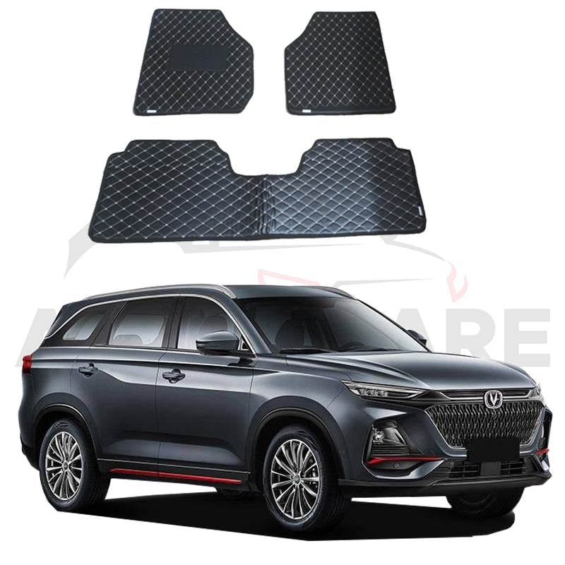 Changan Oshan X7 7D Floor Mat ( Flat Style ) 3PCS - Model 2022-2025