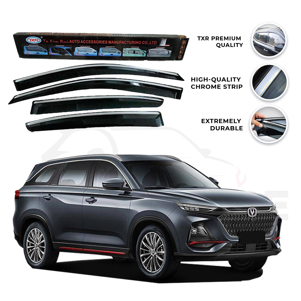 Changan Oshan X7 (7 Seater) TXR press sun visor with chrome - Model  2022-2024