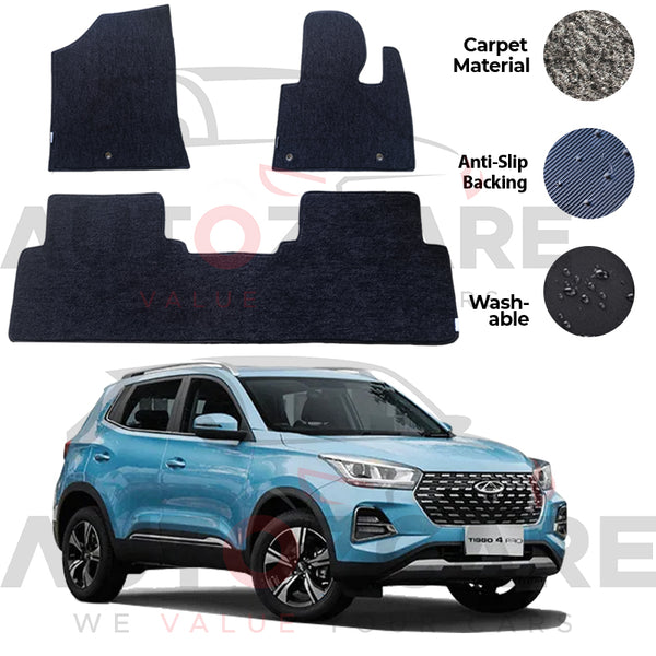 Chery Tiggo 4 Pro Genuine Fitting Carpet Floor Mat 3PCS - Model 2022-2025