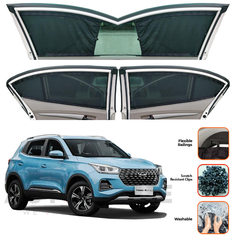 Chery Tiggo 4 Pro Custom Car Sliding Curtains - Model 2022-2025