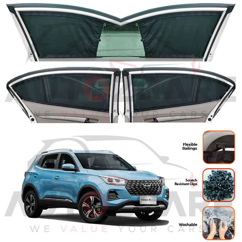Chery Tiggo 4 Pro Custom Car Sliding Curtains - Model 2022-2025