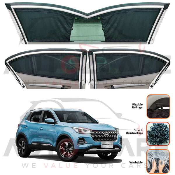 Chery Tiggo 4 Pro Custom Car Sliding Curtains - Model 2022-2025