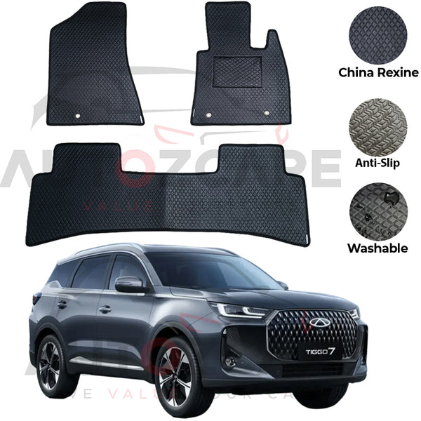 Chery Tiggo 7 China Rexine Floor Mat 3PCS - Model 2026