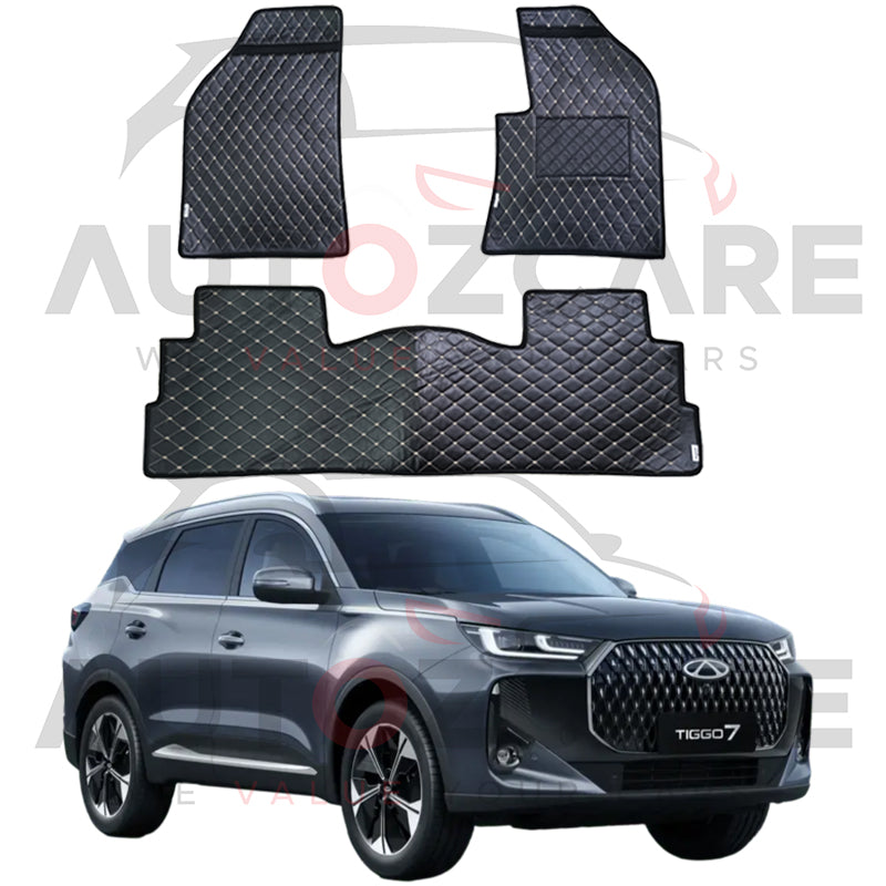 Chery Tiggo 7 7D Floor Mat (Flat Style) 3PCS - Model 2026